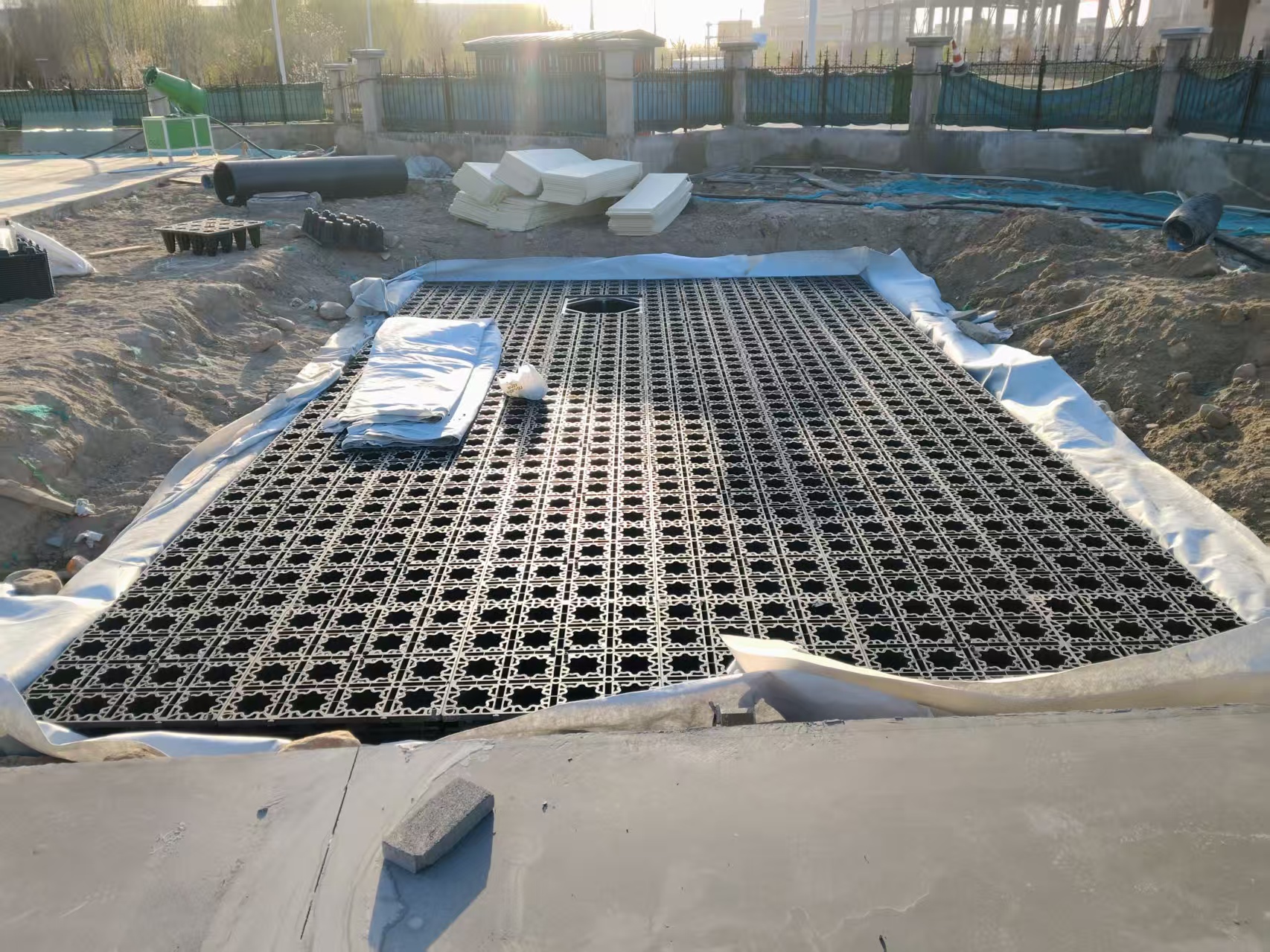 山东某小区雨水收集项目-鸿哲环保